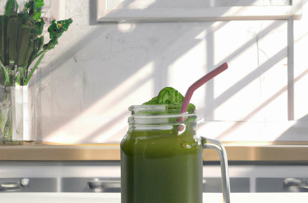 detox juice with cbd and mint