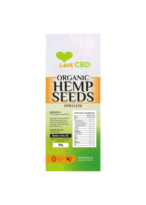 Hemp Seeds Label
